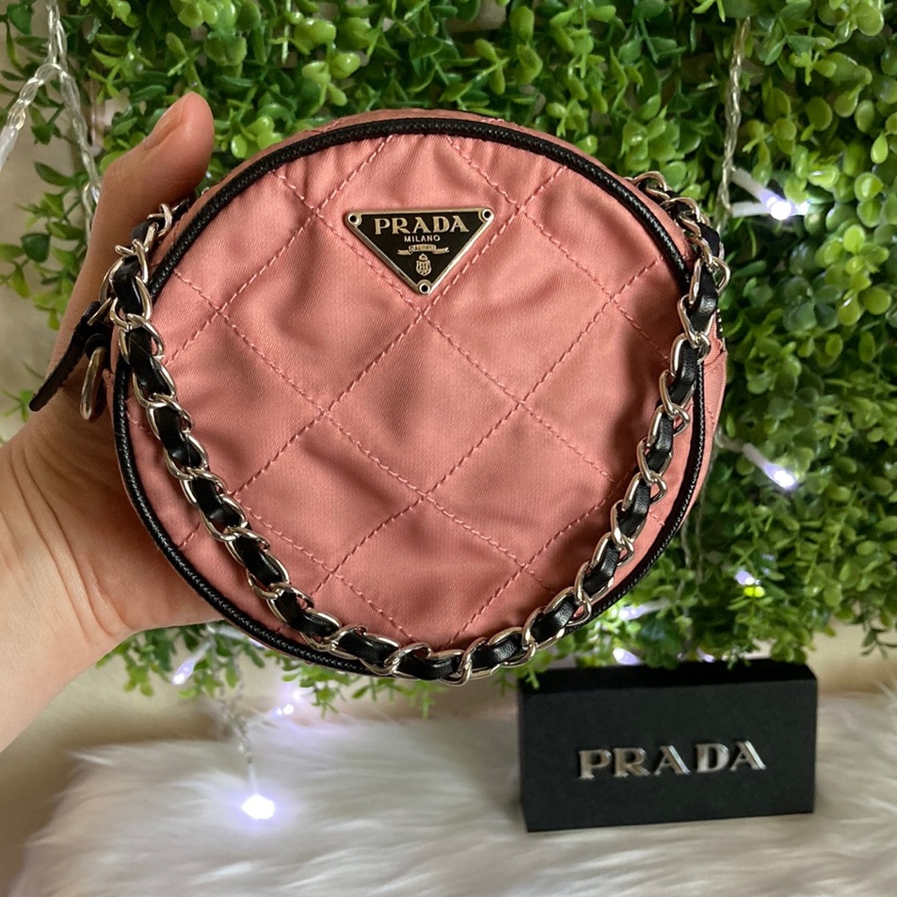 Prada Round Nylon Quilted Small Bag